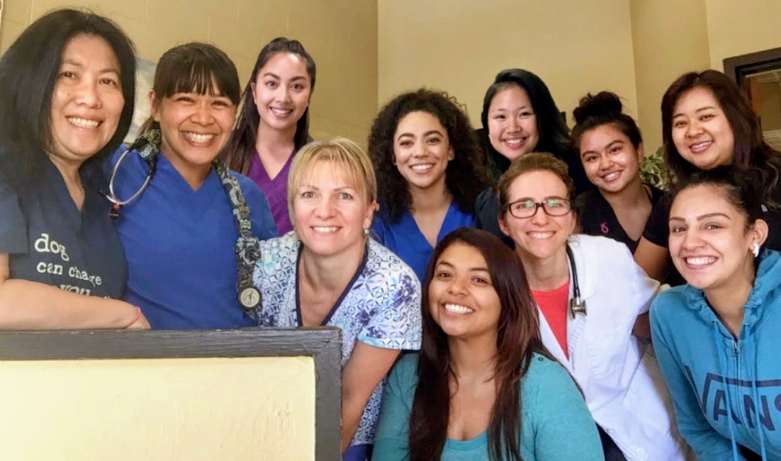 The entire St. Francis Veterinary Hospital team